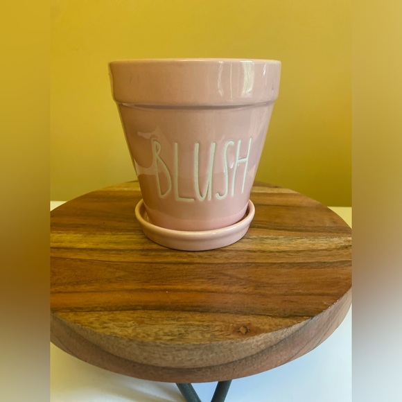 Rae Dunn “Blush” pink flower pot never used for planting just for looks. - Picture 2 of 9